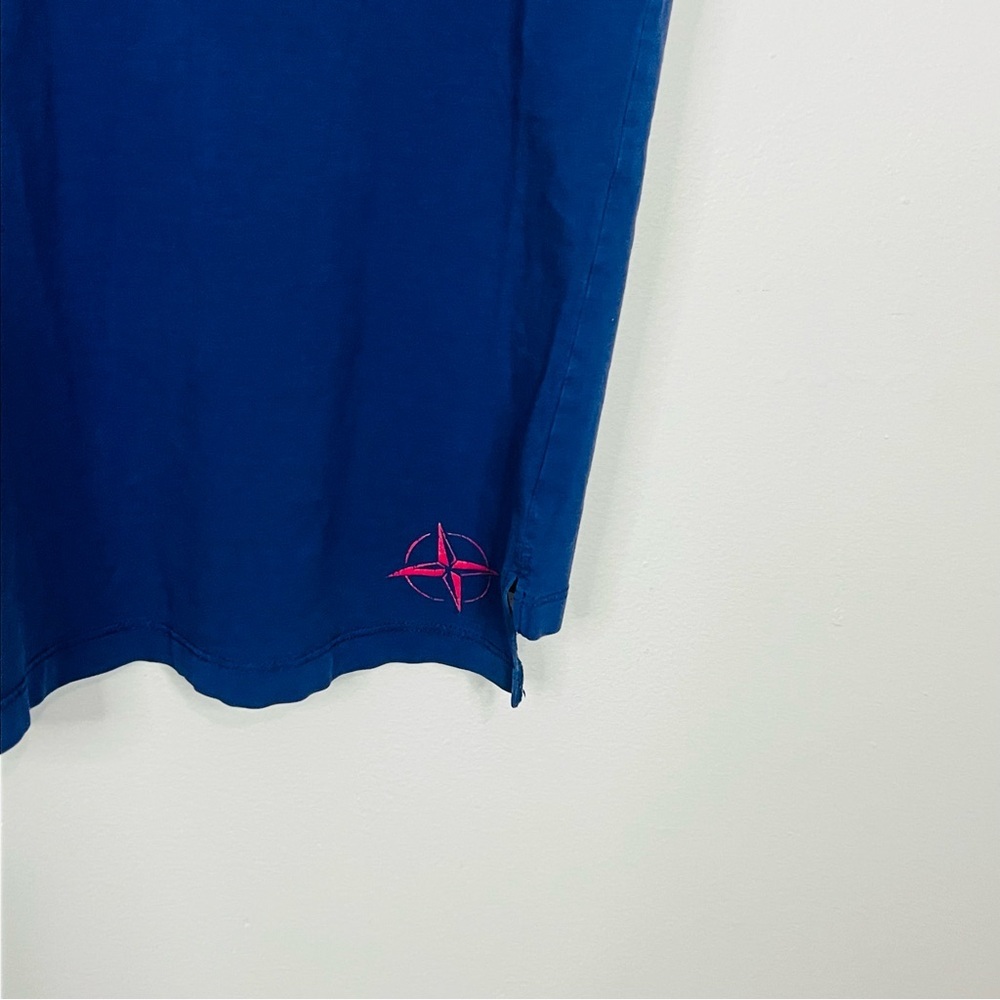 B. Draddy Navy Pima Performance Golf Polo L - Picture 6 of 7